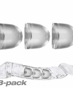 Sheaths & Sleeves Oxballs Adjustfit Cock Sheath Penis Sleeve Extension Insert 3 Pack