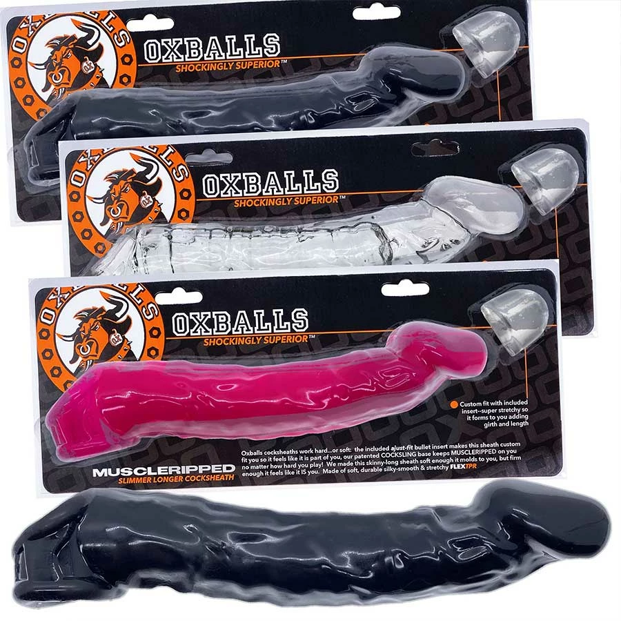 Oxballs Muscle Ripped Realistic Cock Sheath Extender Sleeve Sheaths & Sleeves 3 Oxballs Muscle Ripped Realistic Cock Sheath Extender Sleeve Sheaths & Sleeves