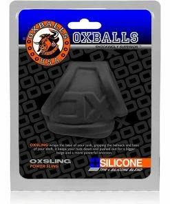 Oxballs Oxsling Silicone Cock And Ball Stretcher Black