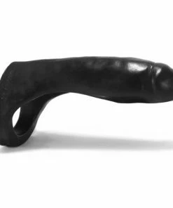 Cock Rings Oxballs Silicone Penetrator Black Double Penetration Cock Ring