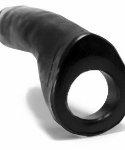 Cock Rings Oxballs Silicone Penetrator Black Double Penetration Cock Ring