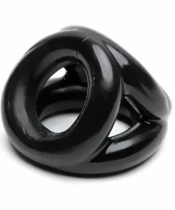 Oxballs Tri-Sport 3 Ring Cock And Ball Ring Stretcher Black