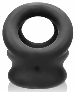 Oxballs Tri-Squeeze Ball-Stretcher & Cock Cage | Black Ice