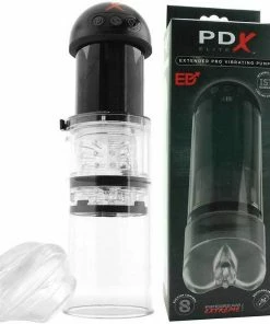 Pipedream Products PDX Elite Dick Extender Pro Vibrating Pump | Automatic Suction Penis Pump For Men