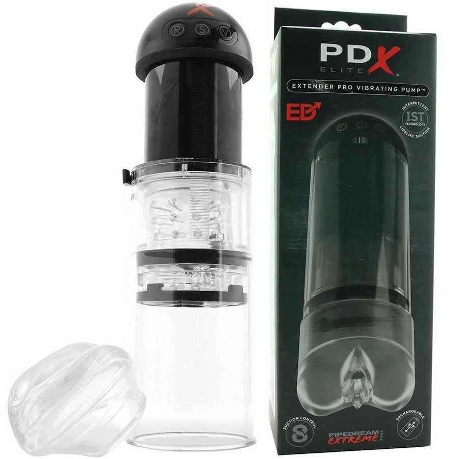 Pipedream Products PDX Elite Dick Extender Pro Vibrating Pump | Automatic Suction Penis Pump For Men 3 Pipedream Products PDX Elite Dick Extender Pro Vibrating Pump | Automatic Suction Penis Pump For Men
