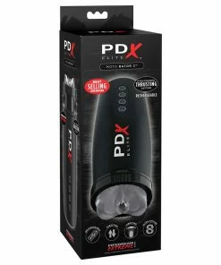 PDX Elite Motorbator 2 Vibrating & Thrusting Stroker By Pipedream Products