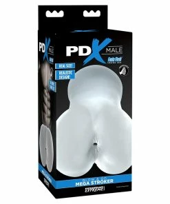 PDX Male Blow And Go Mega Butt Clear Stroker By Pipedream Products