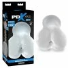 PDX Male Blow And Go Mega Butt Clear Stroker By Pipedream Products