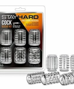 Blush Novelties Penis Enhancing Cock Sleeve Stay Hard Kit | Clear Sheaths & Sleeves