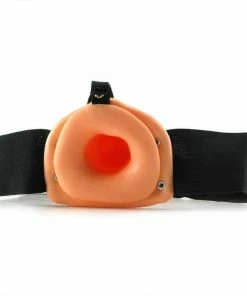 Fetish Fantasy Sheaths & Sleeves Penis Extension Sleeve 6 Inch Hollow Tan Strap On Sheath