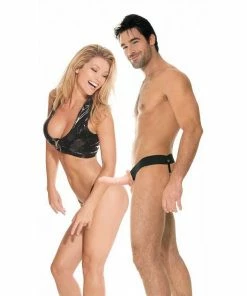 Fetish Fantasy Sheaths & Sleeves Penis Extension Sleeve 6 Inch Hollow Tan Strap On Sheath