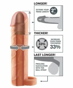 Pipedream Products Perfect 7.5 Inch Penis Extension Sleeve Tan By Fantasy X-Tensions 14 Pipedream Products Perfect 7.5 Inch Penis Extension Sleeve Tan By Fantasy X-Tensions
