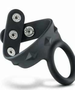 Performance VS7 Silicone Cock & Ball Strap Large Black By Blush Novelties Cock Rings