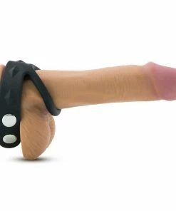 Performance VS7 Silicone Cock & Ball Strap Large Black By Blush Novelties Cock Rings