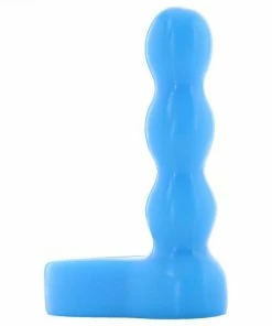 Cock Rings Platinum Silicone The Double Dip 2 Cock Ring Plug In Blue By Doc Johnson