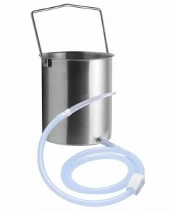Clean Stream Anal Sex Toys Premium Anal Enema Stainless Bucket Kit With Silicone Hose By CleanStream