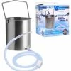 Clean Stream Anal Sex Toys Premium Anal Enema Stainless Bucket Kit With Silicone Hose By CleanStream