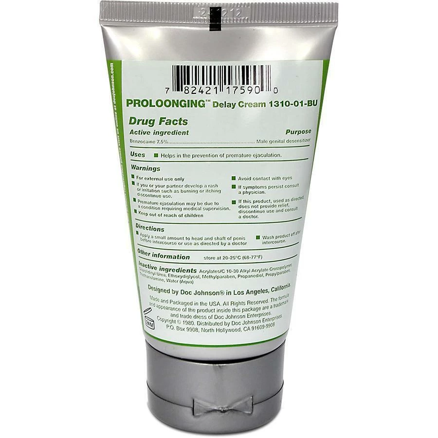 Doc Johnson Proloonging Male Ejaculation Delay Cream 2 Oz Male Enhancement 4 Doc Johnson Proloonging Male Ejaculation Delay Cream 2 Oz Male Enhancement