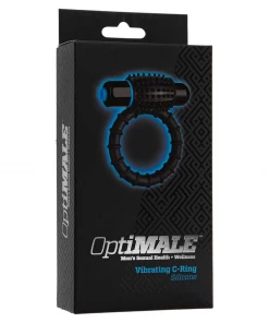 Pure Silicone Vibrating Cock Ring And Penis Enhancer By Optimale Black