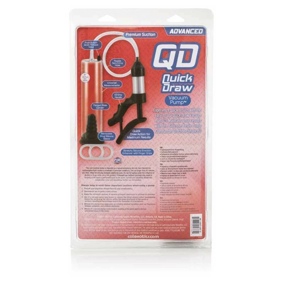 Cal Exotics Quick Draw Vacuum Penis Pump Kit 10 Cal Exotics Quick Draw Vacuum Penis Pump Kit