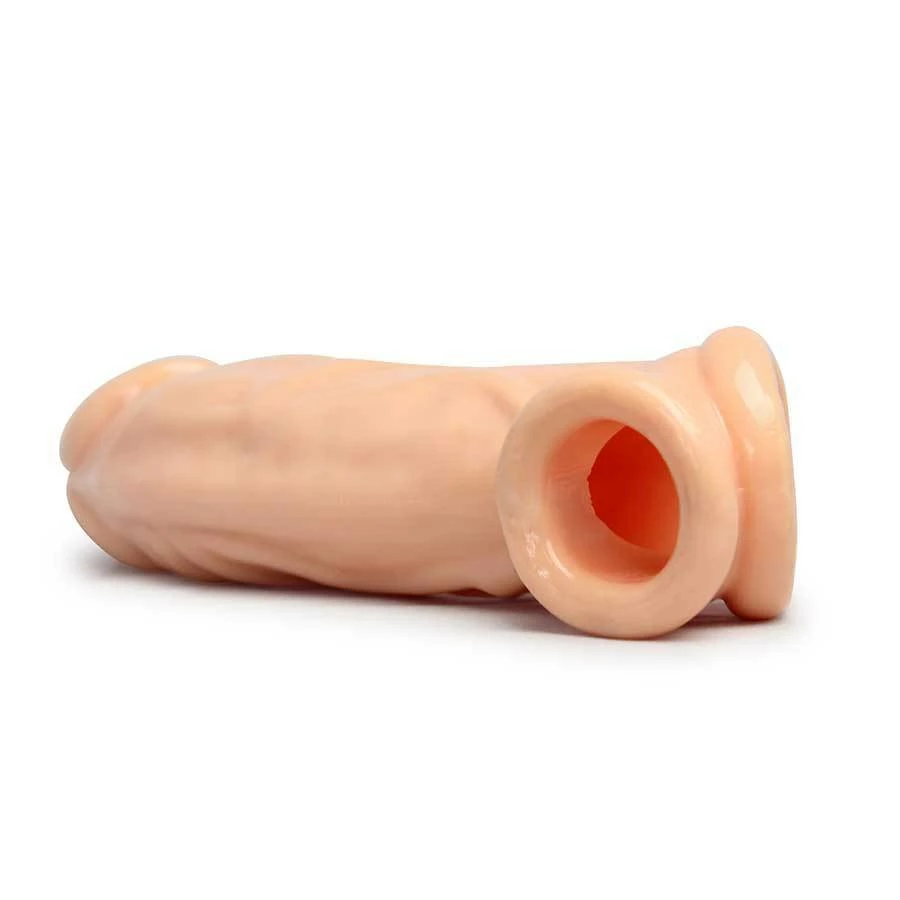 Size Matters Realistic Penis Extension 8 Inch Flesh Cock Sheath & Ball Stretcher Sheaths & Sleeves 7 Size Matters Realistic Penis Extension 8 Inch Flesh Cock Sheath & Ball Stretcher Sheaths & Sleeves