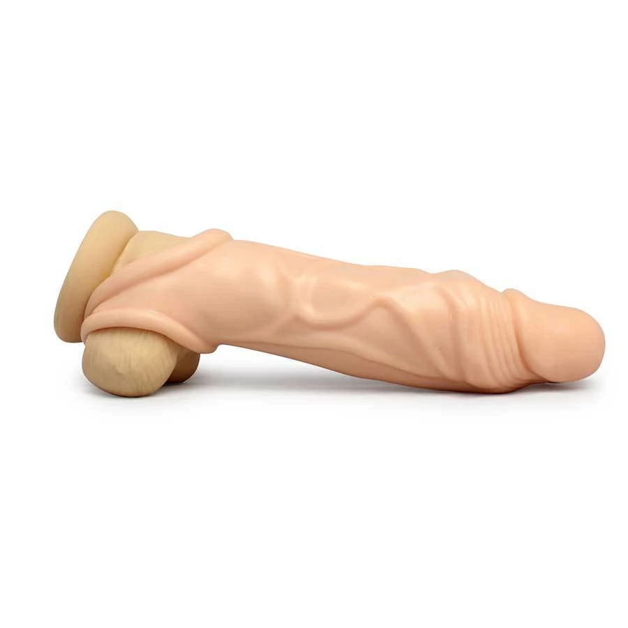Size Matters Realistic Penis Extension 8 Inch Flesh Cock Sheath & Ball Stretcher Sheaths & Sleeves 4 Size Matters Realistic Penis Extension 8 Inch Flesh Cock Sheath & Ball Stretcher Sheaths & Sleeves