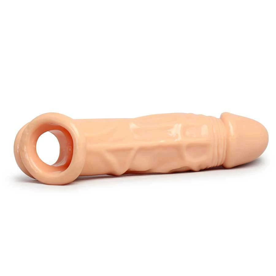 Size Matters Realistic Penis Extension 8 Inch Flesh Cock Sheath & Ball Stretcher Sheaths & Sleeves 6 Size Matters Realistic Penis Extension 8 Inch Flesh Cock Sheath & Ball Stretcher Sheaths & Sleeves