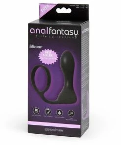 Pipedream Products Rechargeable Ass-Gasm Pro Silicone Anal Plug Cock Ring By Anal Fantasy Cock Rings