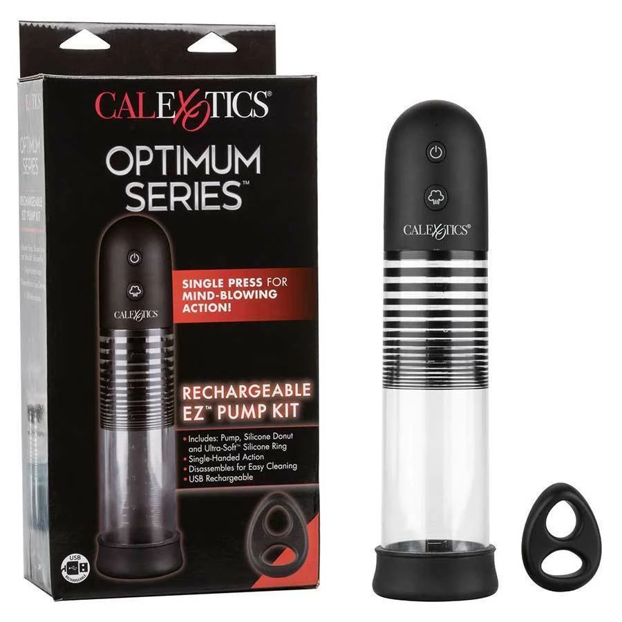 Rechargeable EZ Electric Penis Pump Kit Optimum Series By Cal Exotics Penis Pumps 3 Rechargeable EZ Electric Penis Pump Kit Optimum Series By Cal Exotics Penis Pumps
