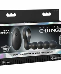 Pipedream Products Remote Control Double Penetrator Vibrating Cock Ring By Fantasy C-Ringz