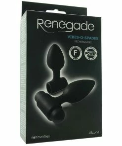 Renegade Black Vibes-O-Spades Plug Kit By NS Novelties