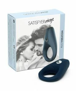 Satisfyer Plus Vibration Blue Silicone Cock Ring Couples Rechargeable Sex Toy Cock Rings