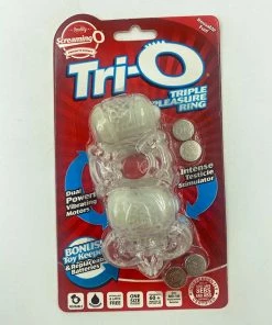 Cock Rings Screaming O Tri-O Dual Vibrating Cock And Ball Ring