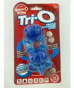 Cock Rings Screaming O Tri-O Dual Vibrating Cock And Ball Ring