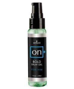 Sensuva ON Bold Orgasm Delay And Prolonging Gel For Men 1 Oz Male Enhancement