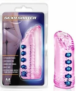 Blush Novelties Sexy Snatch Pink Pocket Pussy Masturbator With Pleasure Beads