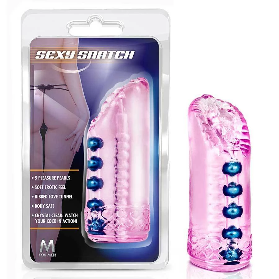 Blush Novelties Sexy Snatch Pink Pocket Pussy Masturbator With Pleasure Beads 3 Blush Novelties Sexy Snatch Pink Pocket Pussy Masturbator With Pleasure Beads