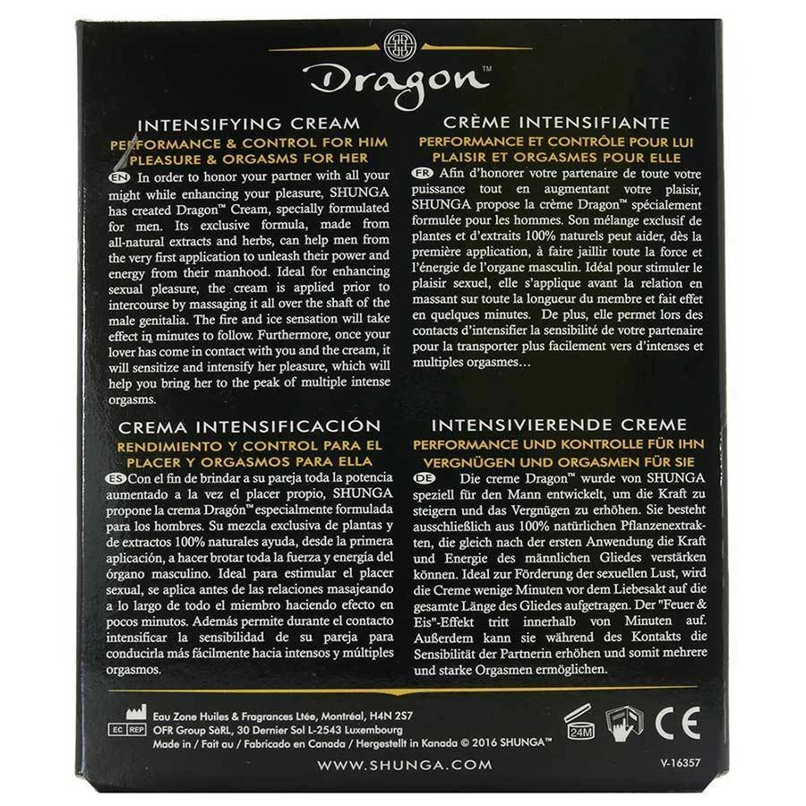 Shunga Dragon Penis Intensifying Cream 2 Oz Male Enhancement 6 Shunga Dragon Penis Intensifying Cream 2 Oz Male Enhancement