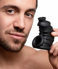 Master Series Silicone 4 Inch Soft Body Chastity Cage For Men