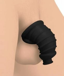 Master Series Silicone 4 Inch Soft Body Chastity Cage For Men