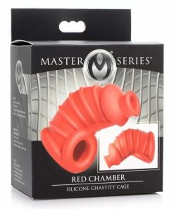 Master Series Silicone 4 Inch Soft Body Chastity Cage For Men