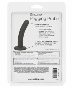 Cal Exotics Anal Sex Toys Black Silicone 5 Inch Pegging Probe And Anal Dildo