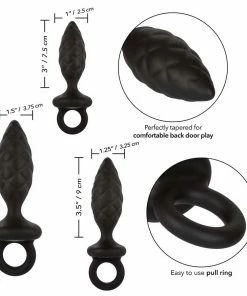 Silicone Anal Probe Kit Black By Cal Exotics Anal Sex Toys