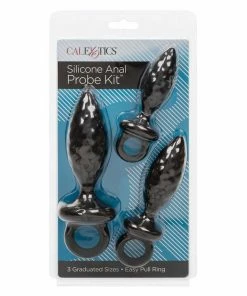 Silicone Anal Probe Kit Black By Cal Exotics Anal Sex Toys