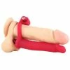NassToys Cock Rings Silicone Double Penetrator Studmaker Vibrating Cock Ring Red By Nass Toys