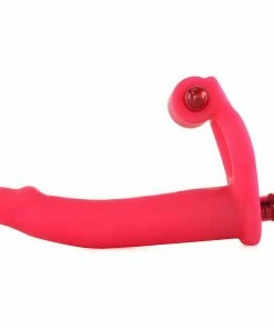NassToys Cock Rings Silicone Double Penetrator Studmaker Vibrating Cock Ring Red By Nass Toys