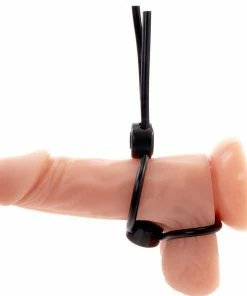 Lynk Pleasure Products Silicone Dual Roper Lasso Style Adjustable Double Cock Ring By Lynk Pleasure
