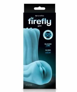 Male Masturbators & Strokers Silicone Firefly Yoni Blue Pussy Stroker By NS Novelties