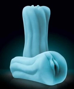 Male Masturbators & Strokers Silicone Firefly Yoni Blue Pussy Stroker By NS Novelties