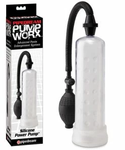 Silicone Penis Power Pump Clear Dick Pump By Pump Worx Penis Pumps